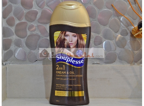 Shampooing Crème Intense 2 en 1 à l'Argan Souplesse - 380ml