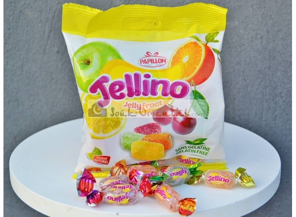 Bonbons Pâte de Fruits Halal Jellino Jelly Froot 150 gr - Papillon