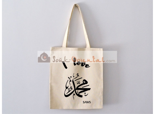 Sac Tote Bag I Love Mohammed