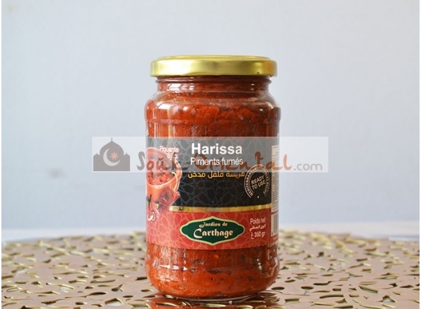 Harissa with smoked peppers - Traditional recipe - Spicy - 350 gr