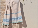 Fouta Flat Berber Beige Striped Greige 100% cotton